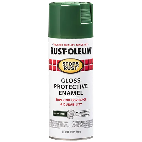 12 OZ Stops Rust Protective Enamel Spray Paint - Gloss Hunter Green