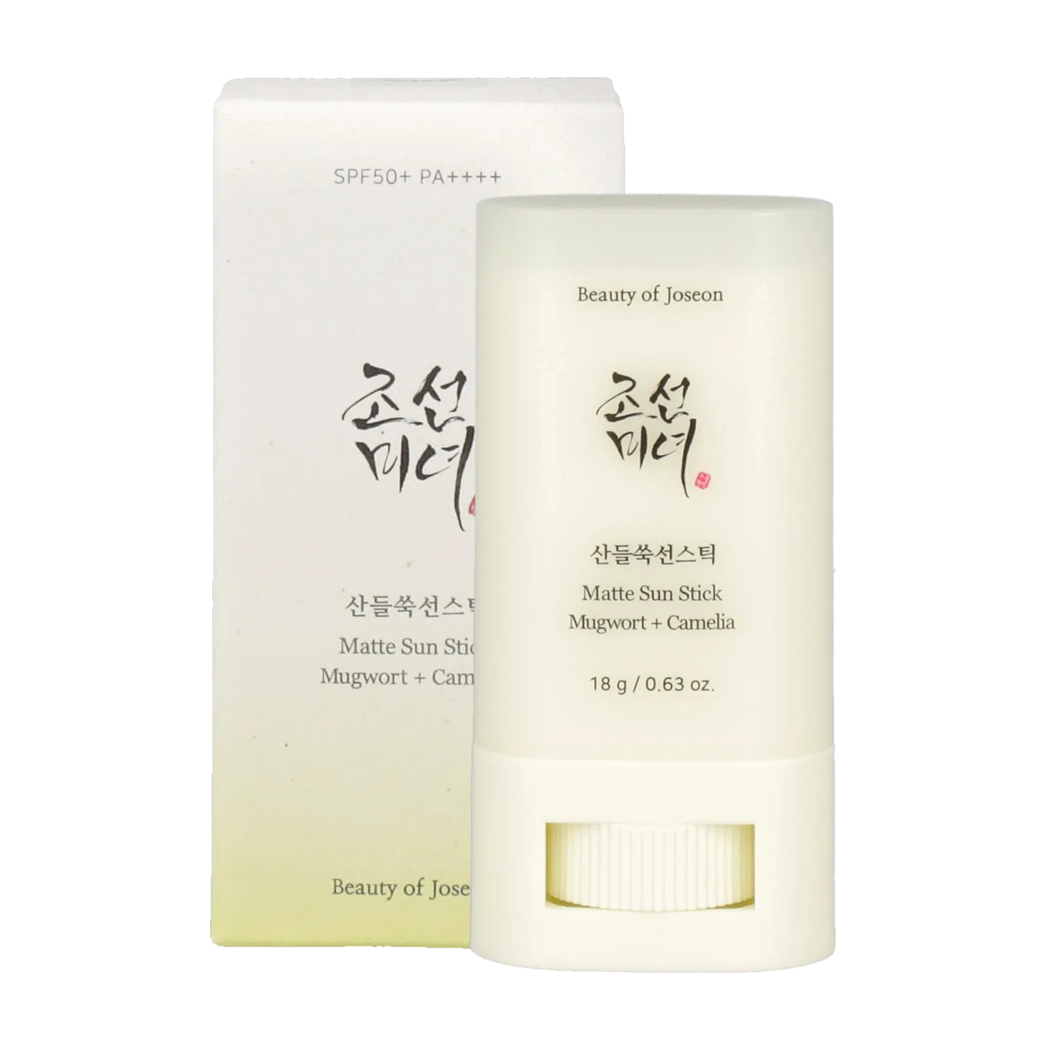 Beauty of Joseon Matte Sun Stick : Mugwort   Camelia 18g