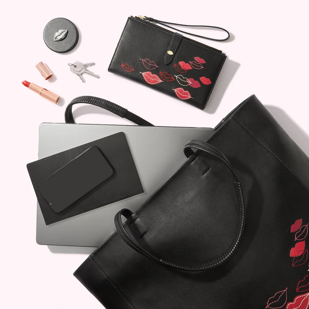 BLACK SKYE LIP FLURRY TOTE BAG