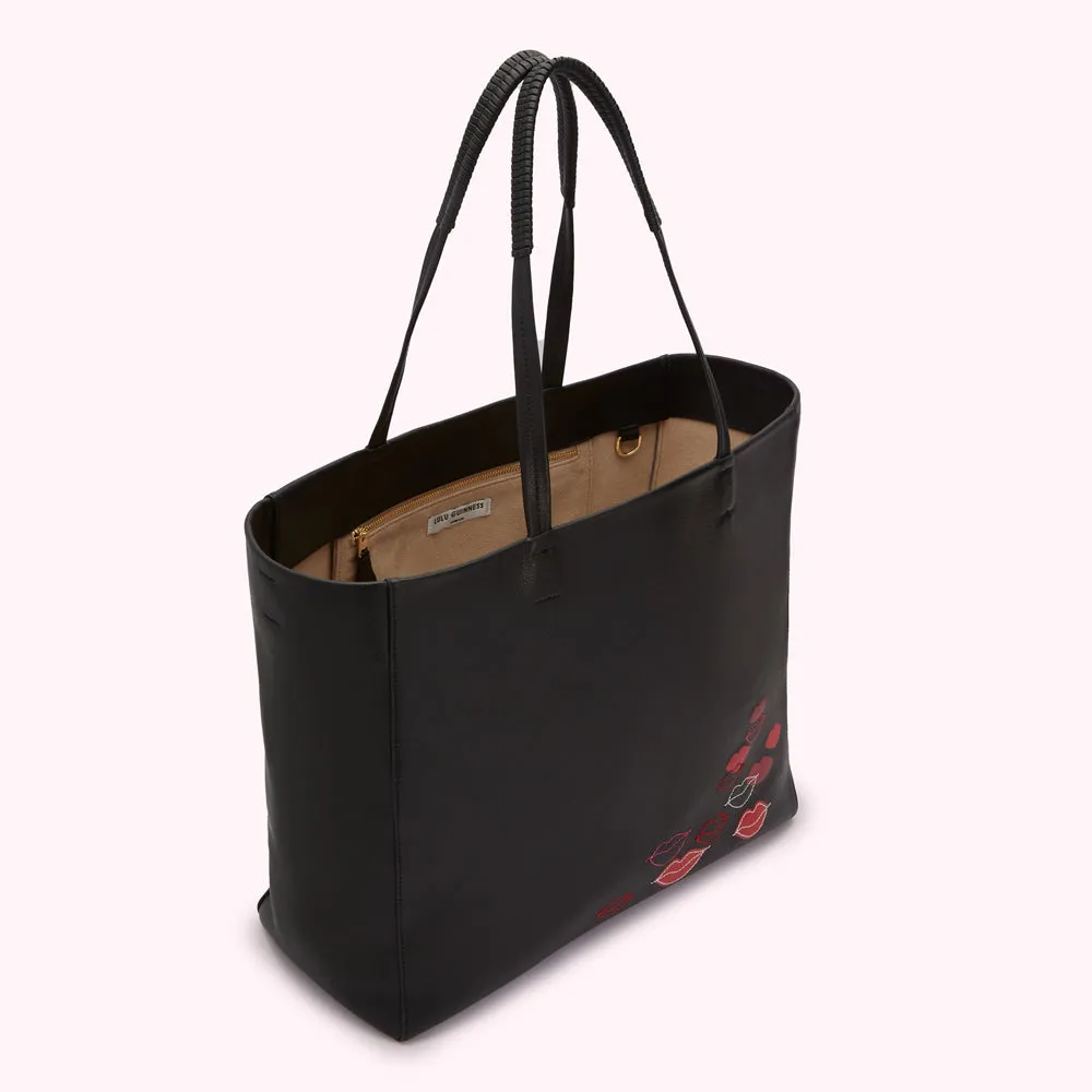 BLACK SKYE LIP FLURRY TOTE BAG