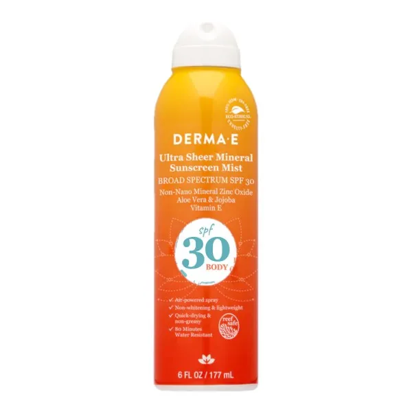 Derma E - Body Mineral Sunscreen Spray SPF30