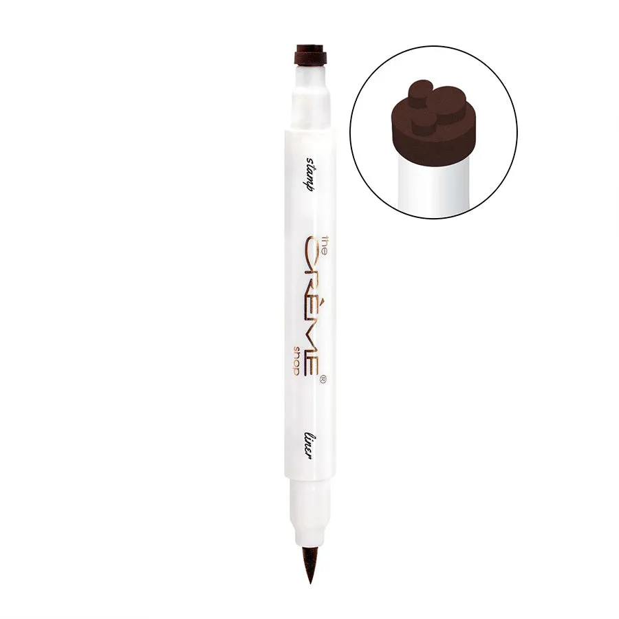 Disney Dual-Ended Eyeliner & Mickey Shaped Freckle Stamp - Brown (3 units)