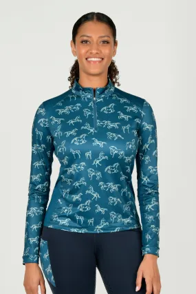 Dublin Autumn Sally Long Sleeve Riding Top