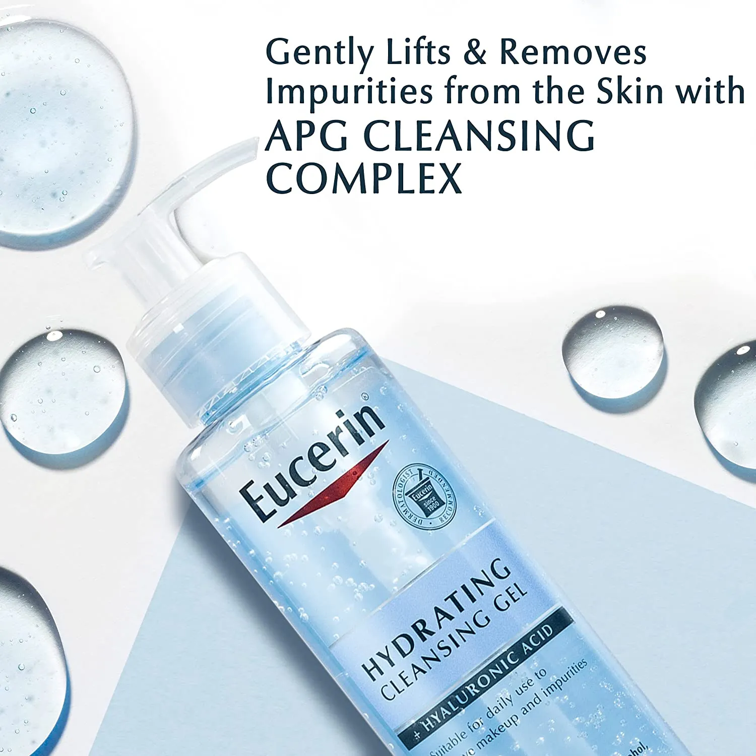 EUCERIN Hydrating Cleansing Gel   Hyaluronic acid غسول جل للبشرة