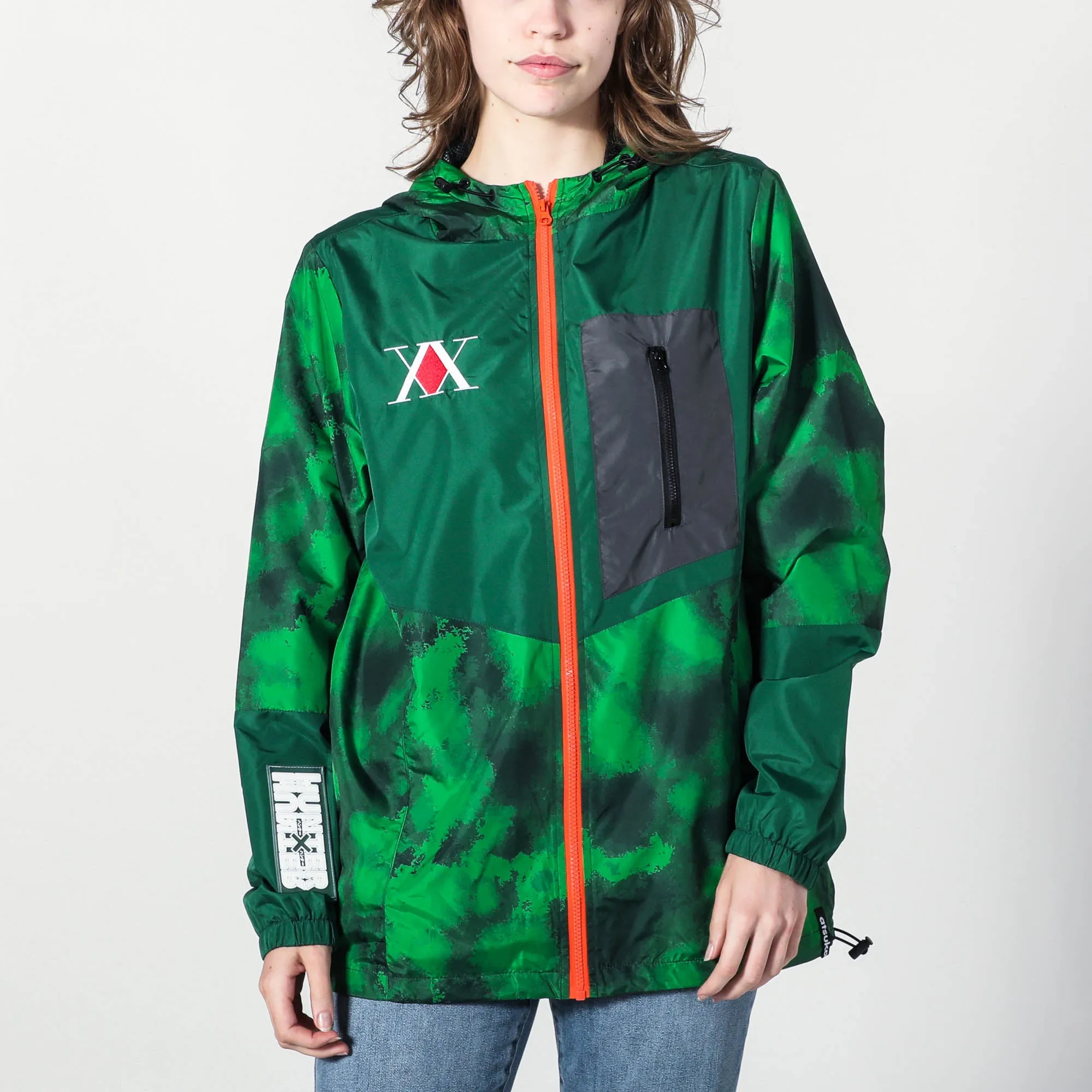 Gon Green Spray Paint Camo Anorak