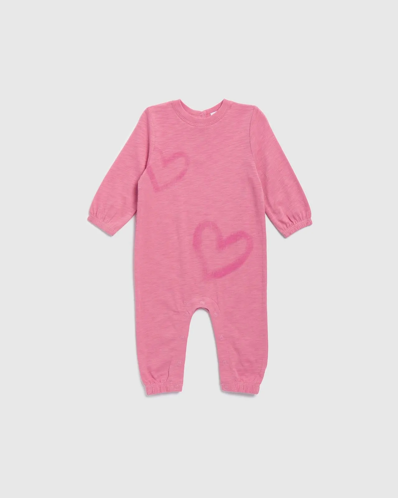 Infant Girls Spray Heart Onesie