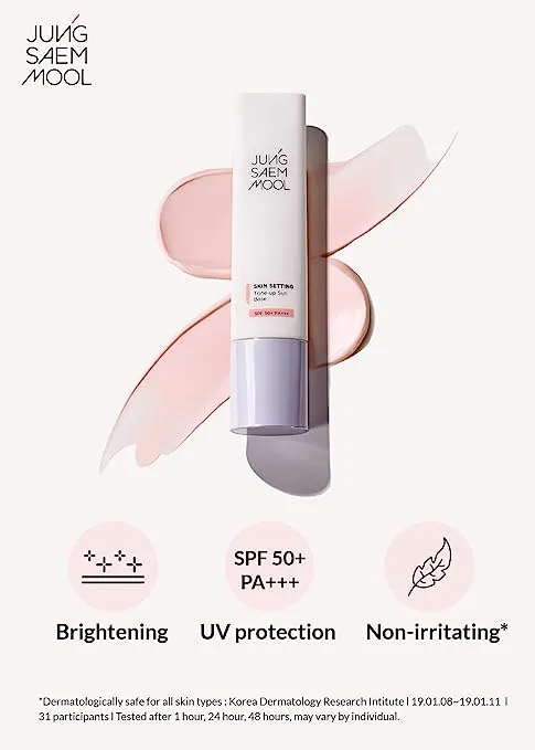 JUNG SAEM MOOL BEAUTY Skin Setting Tone up Sun Base 40ml SPF50  PA     / 정샘물뷰티 스킨 세팅 톤업 선 베이스 40ml SPF 50  PA   