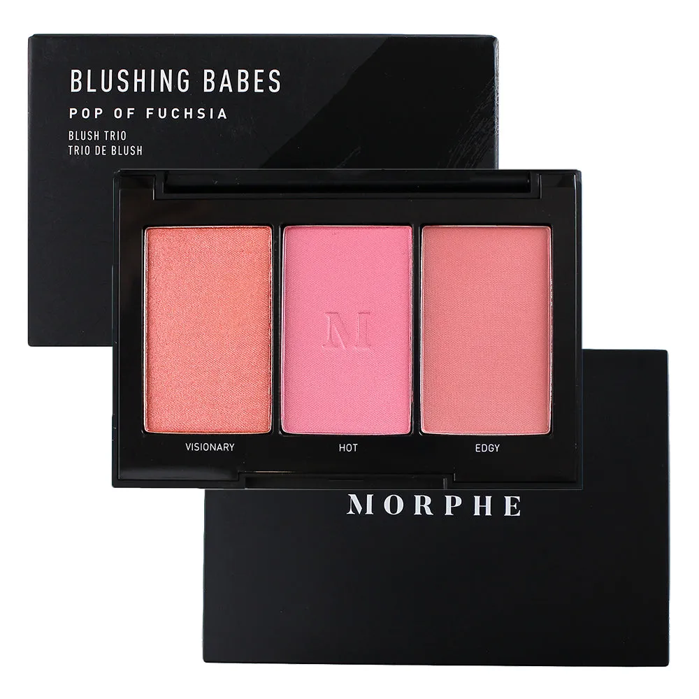 Morphe Blushing Babes Pop Of Fuchsia Blush Trio