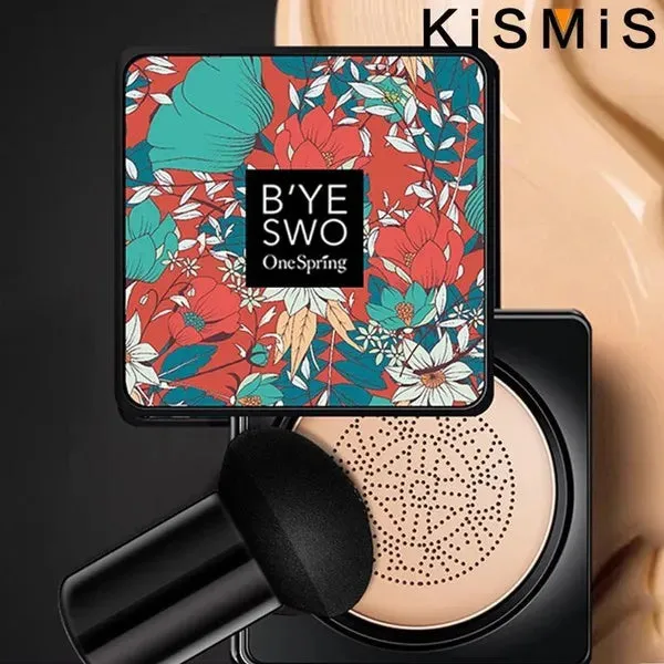 NEW KISMIS 1Set Long Lasting Water Proof Mushroom Head Air Cushion, CC Cream BB Foundation Cream Moisturizing Concealer Air Cushion Foundation Make-up Concealer Makeup