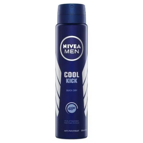 Nivea Men Cool Kick Aerosol Spray Deodorant 250ml