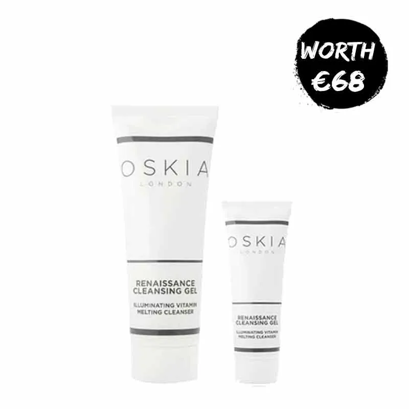 OSKIA Renaissance Cleansing Gel Illuminating Vitamin Melting Cleanser   FREE Travel Size