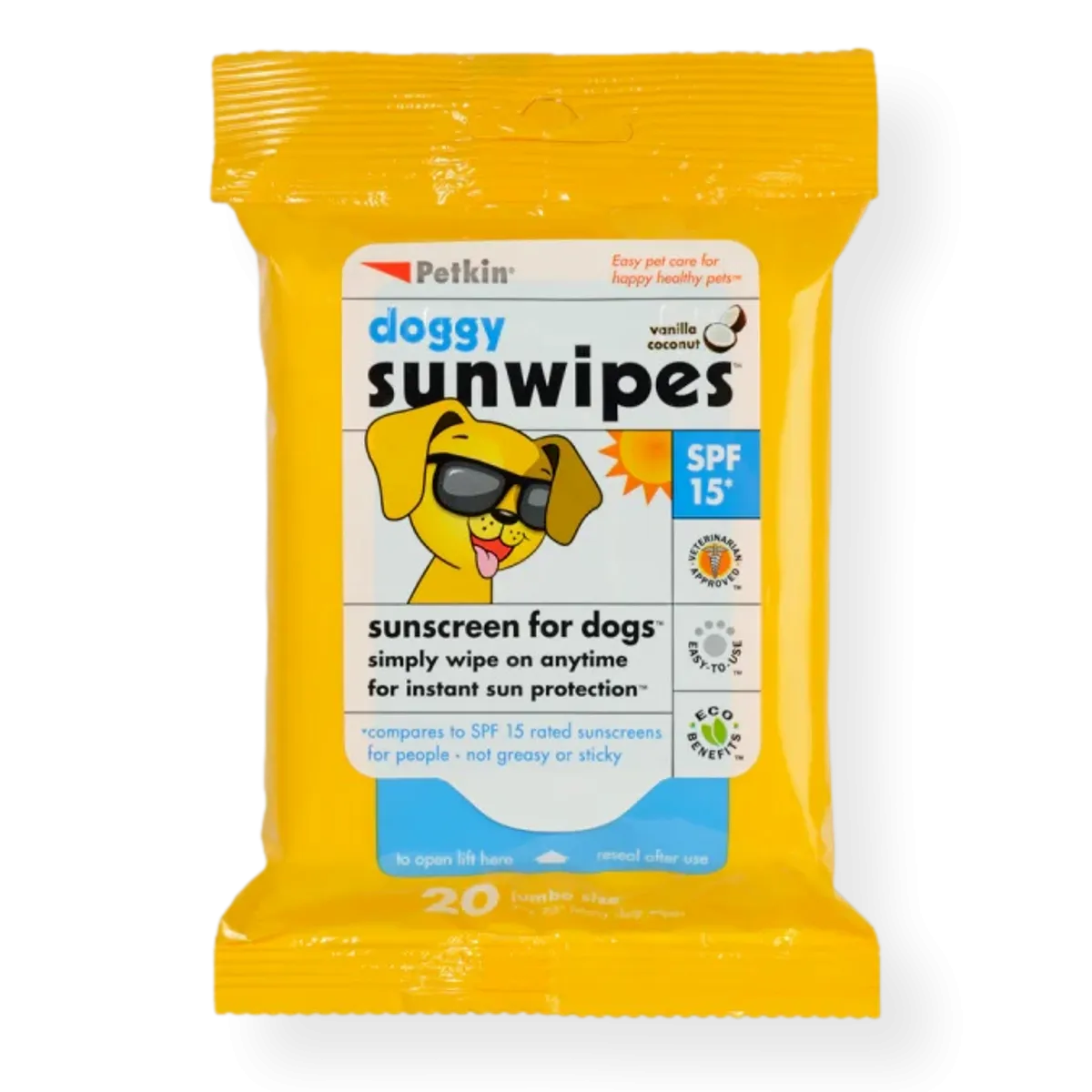 Petkin Doggy Sunwipes 20pk