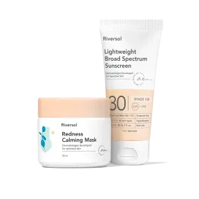 Redness Calming Mask and SPF 30 Broad Spectrum Sunscreen