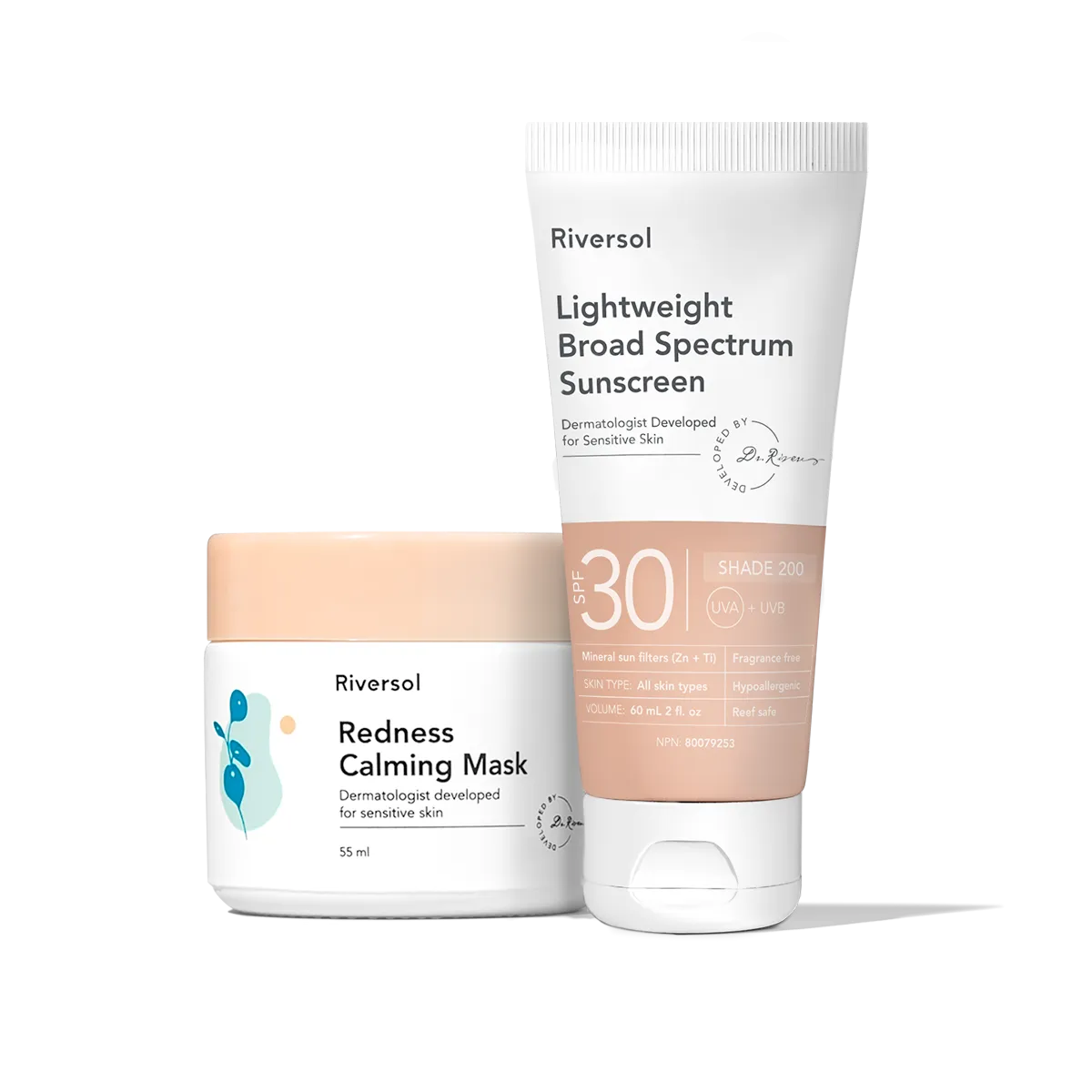 Redness Calming Mask and SPF 30 Broad Spectrum Sunscreen