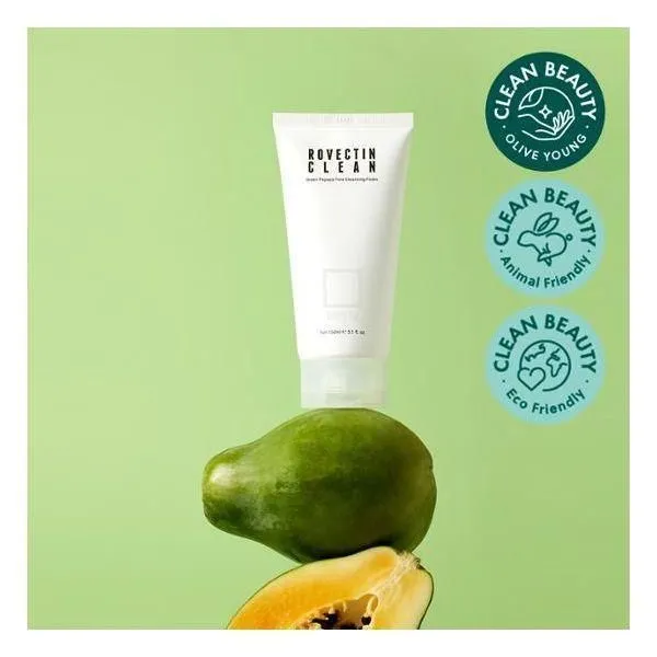 ROVECTIN Green Papaya Pore Cleansing Foam 150ml