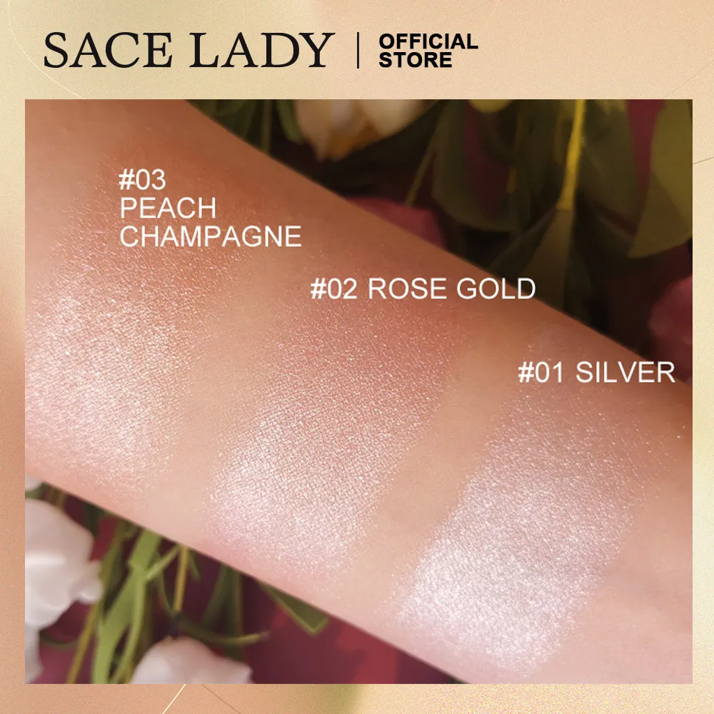 SACE LADY 3-In-1 Liquid Highlighter, Eyeshadow & Blush – Lightweight, Blendable & Long-Lasting Glow (6ml)