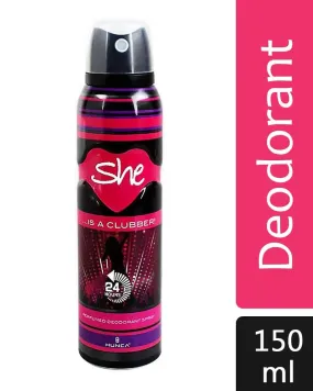 She is a Clubber Deodorant Body Spray for Women - 150ml