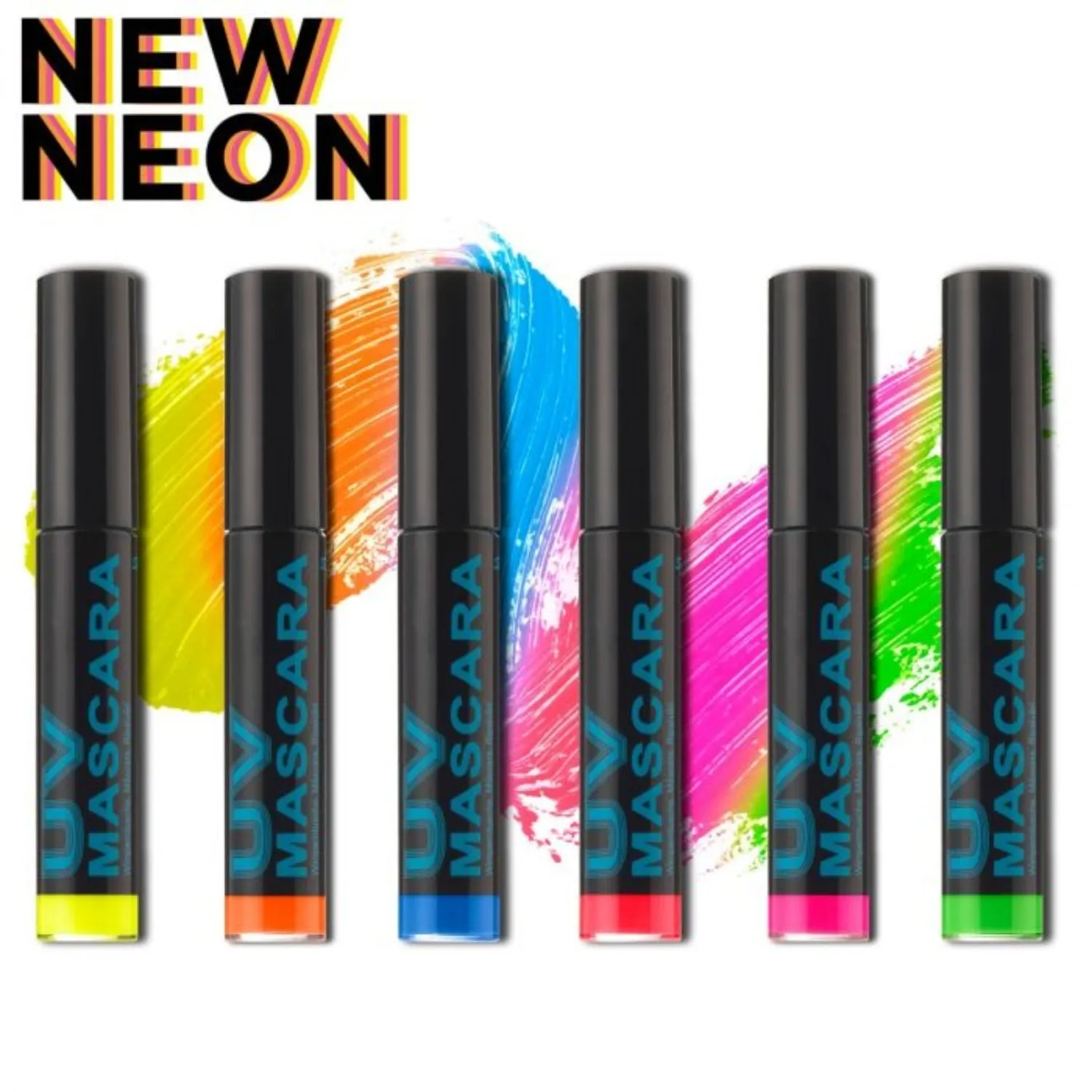 Stargazer Neon Mascara, Cruelty Free Vegan and Paraben Free Strong Color That Glows Under UV Light, 0.35 oz.