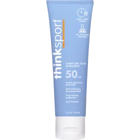 Thinksport SPF 50 Clear Zinc Sunscreen