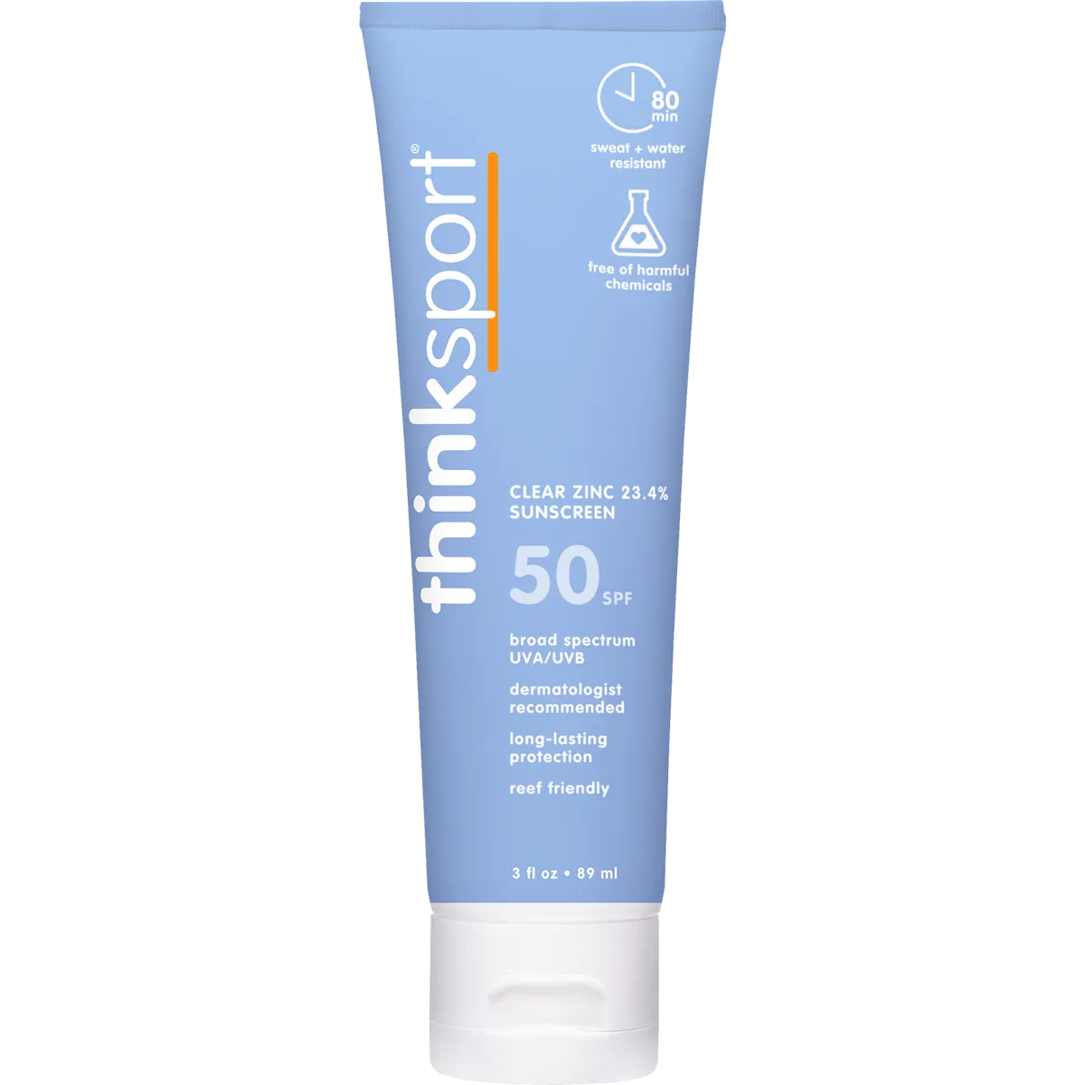 Thinksport SPF 50 Clear Zinc Sunscreen