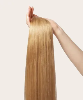 Warm Blonde, 12" Seamless Clip-In Hair Extensions, #27A | 140g